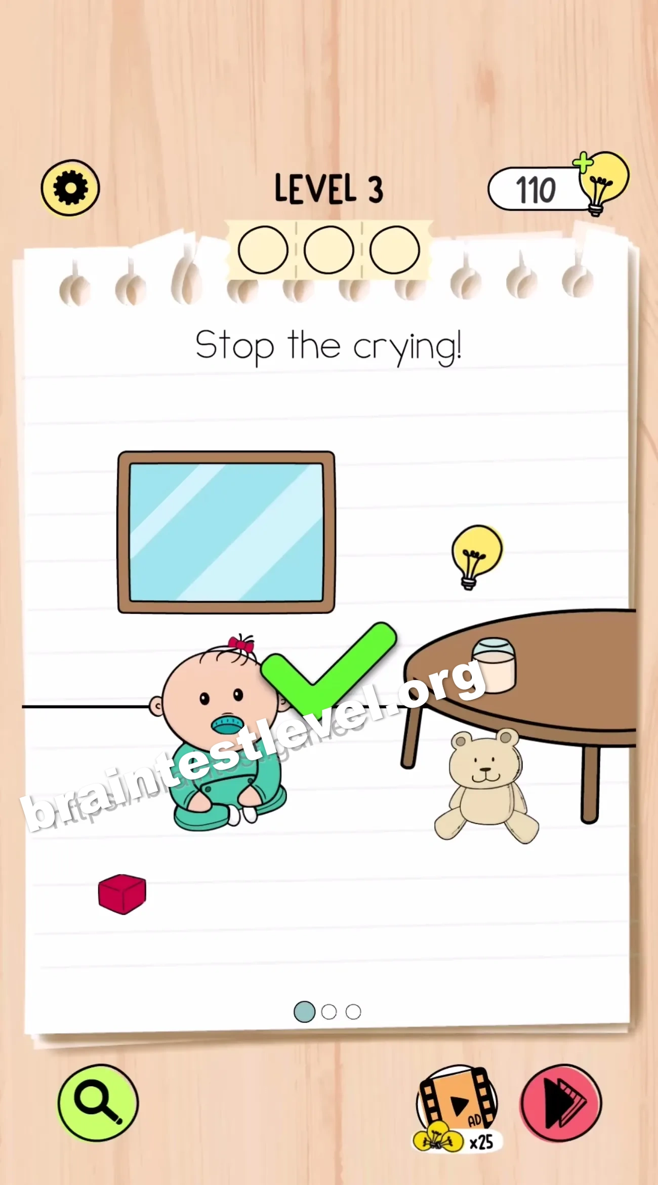 Brain Test 5 Level 3 scene 1 step 2