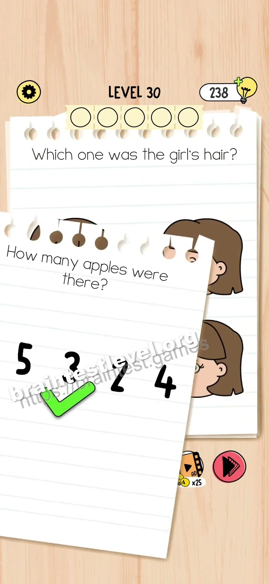 Brain Test 5 Level 30 scene 3 step 2