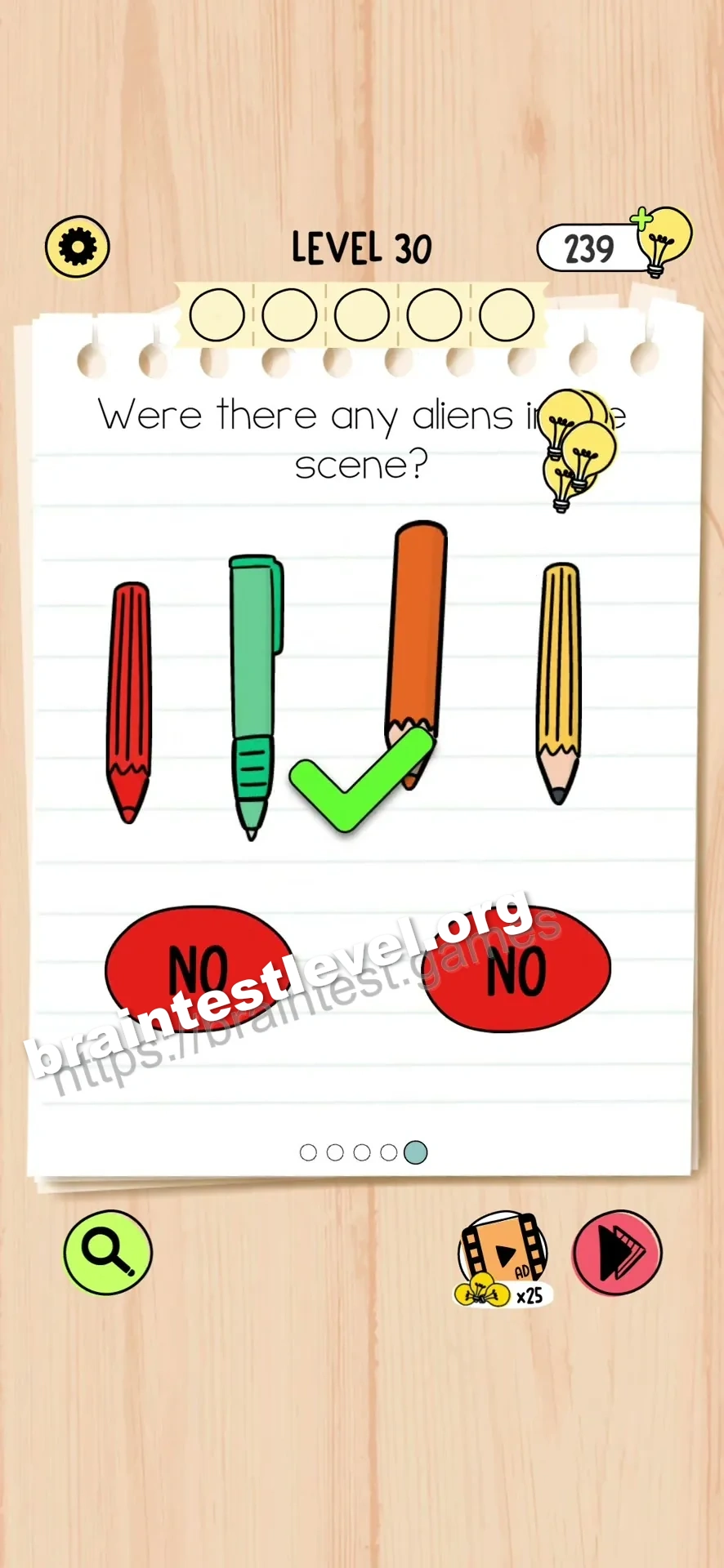 Brain Test 5 Level 30 scene 5 step 1