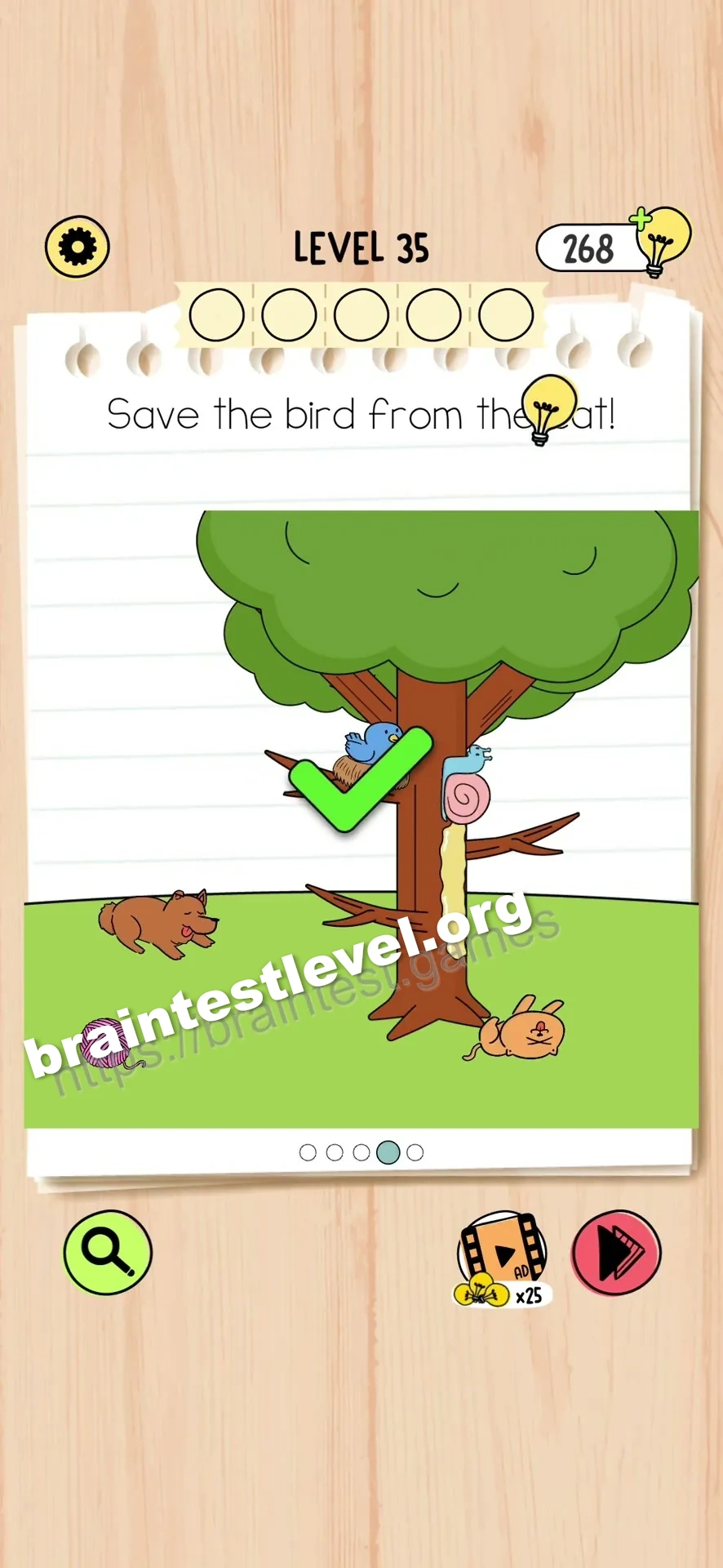 Brain Test 5 Level 35 scene 4 step 2