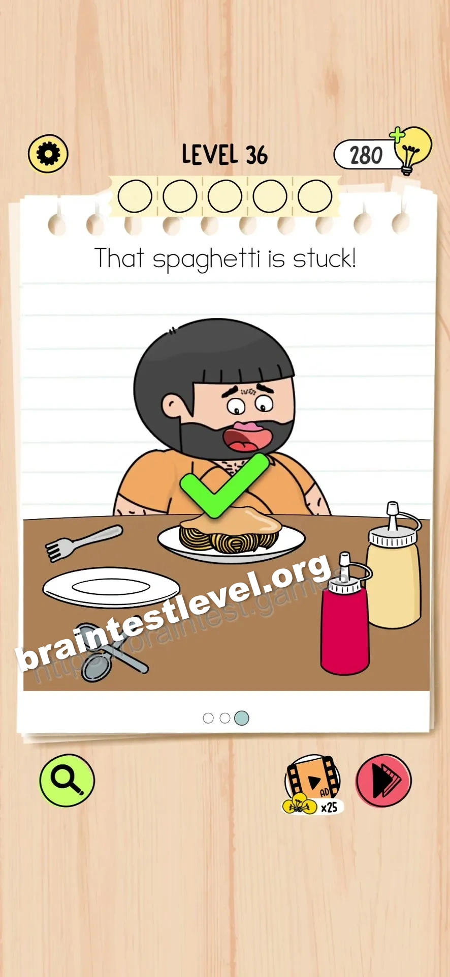 Brain Test 5 Level 36 scene 3 step 2