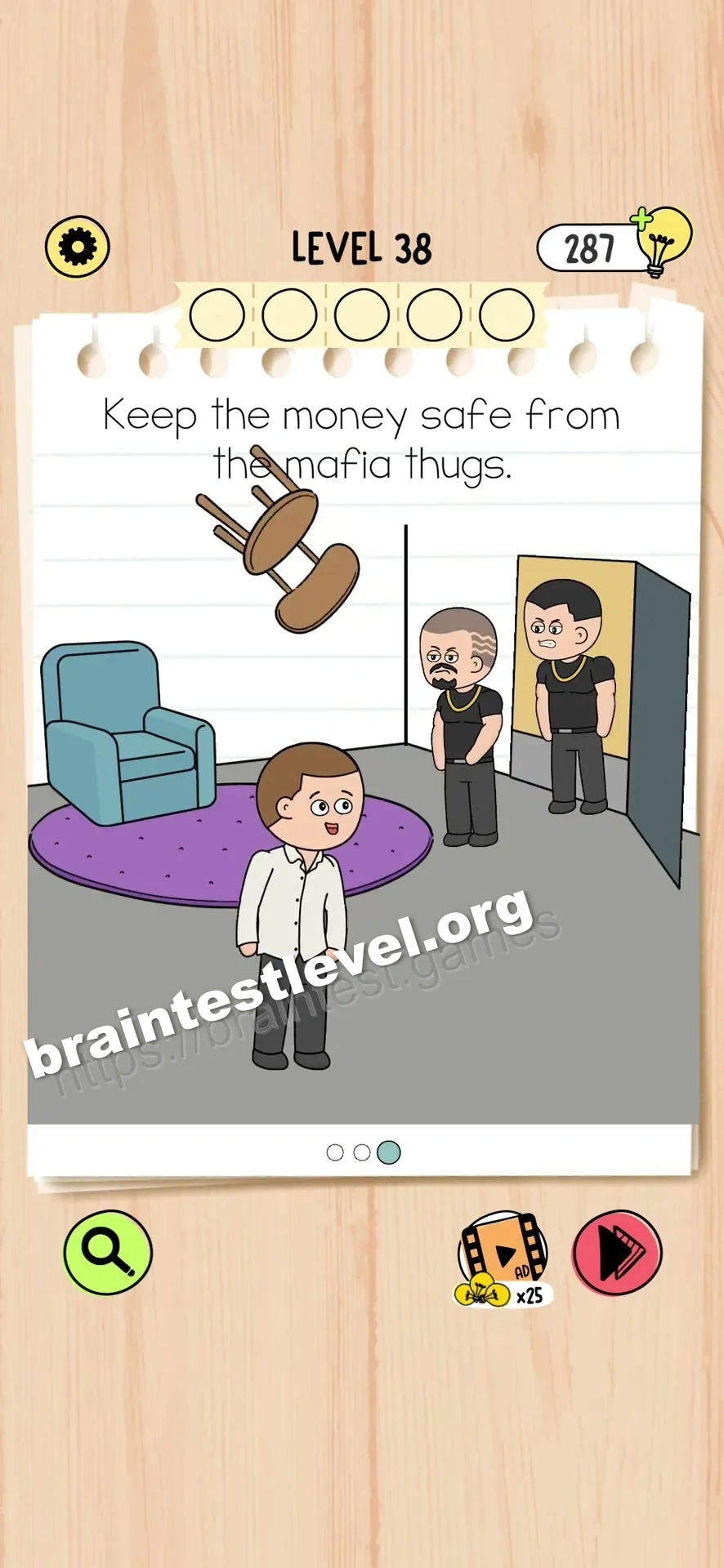 Brain Test 5 Level 38 scene 3 step 1