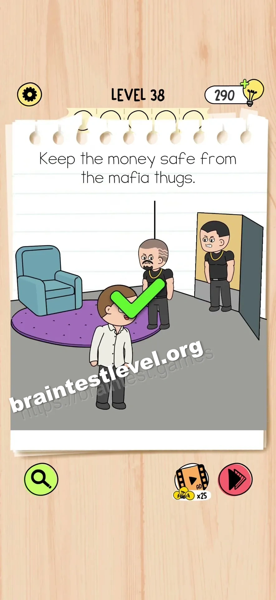 Brain Test 5 Level 38 scene 3 step 2