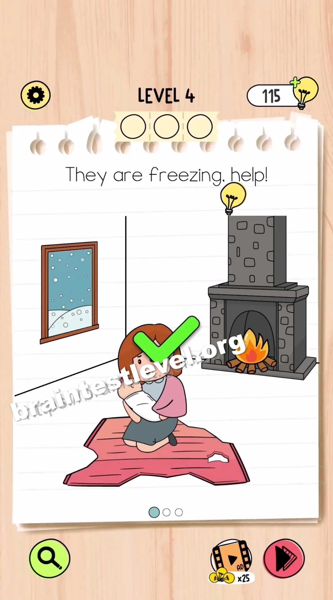 Brain Test 5 Level 4 scene 1 step 2