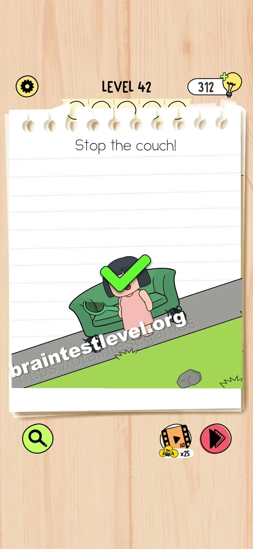 Brain Test 5 Level 42 scene 2 step 2