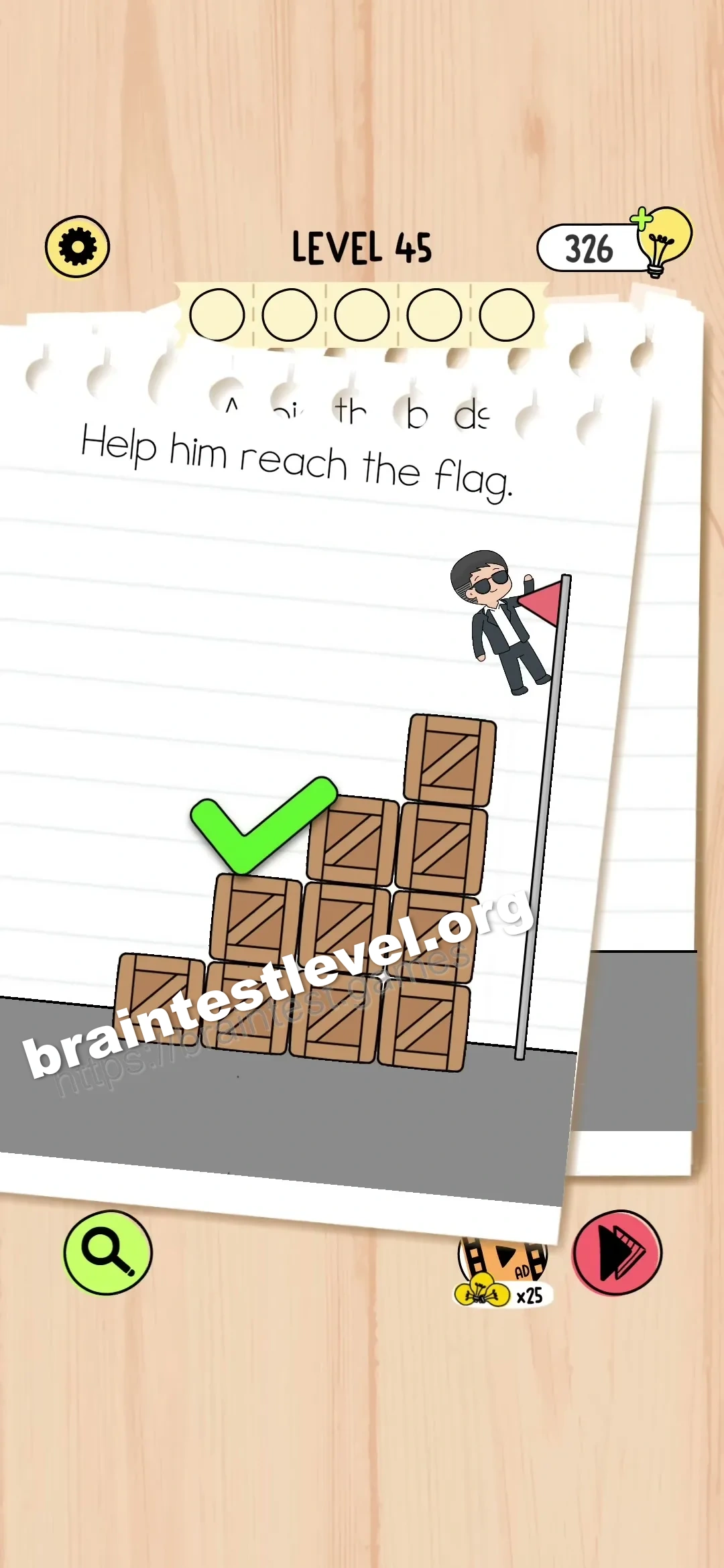 Brain Test 5 Level 45 scene 1 step 2