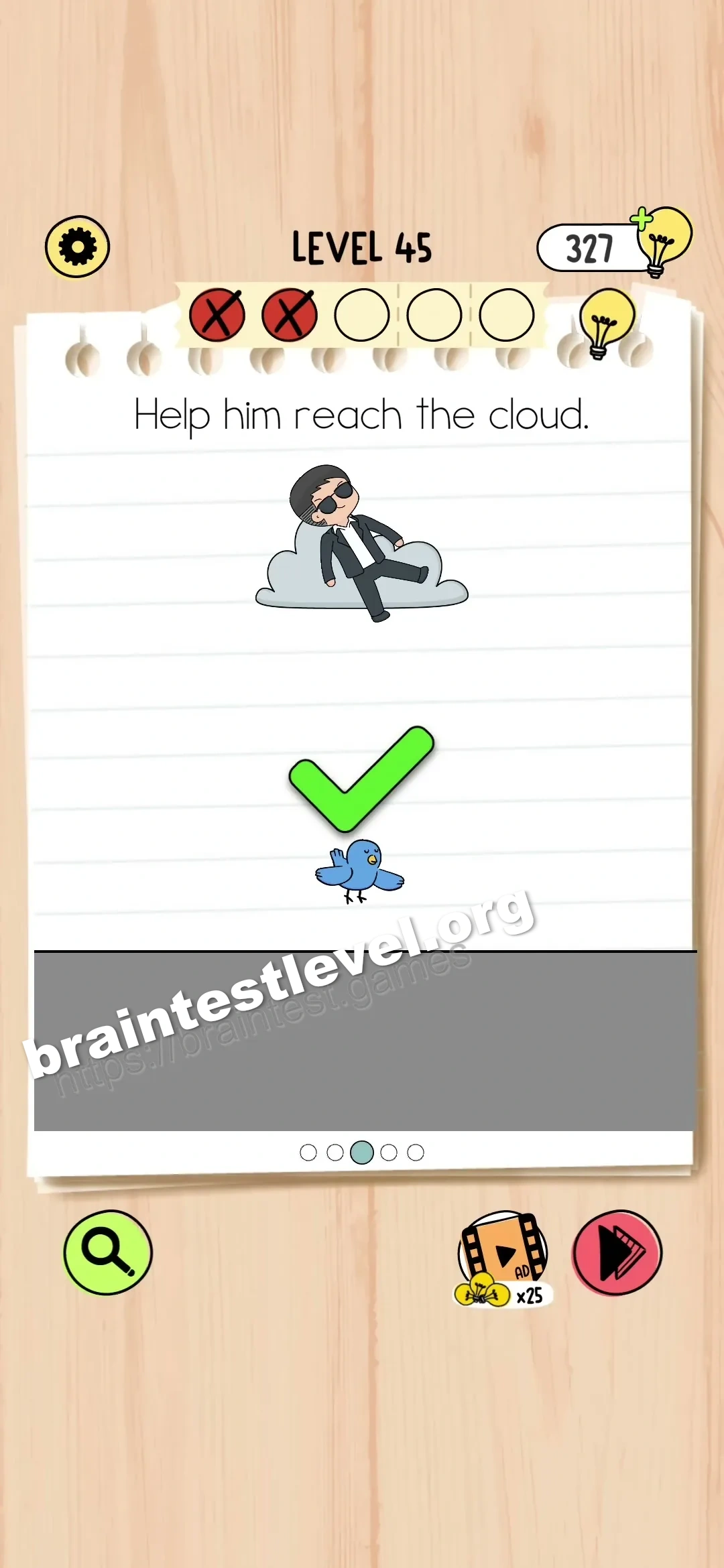 Brain Test 5 Level 45 scene 3 step 2