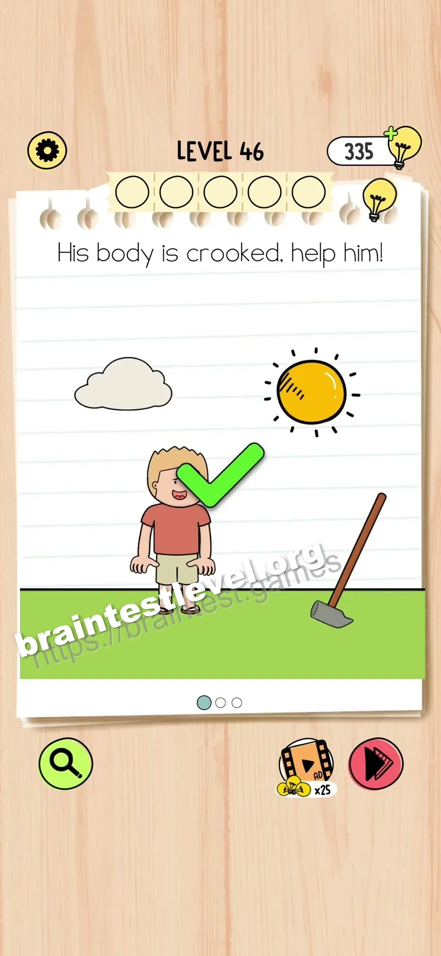Brain Test 5 Level 46 scene 1 step 2