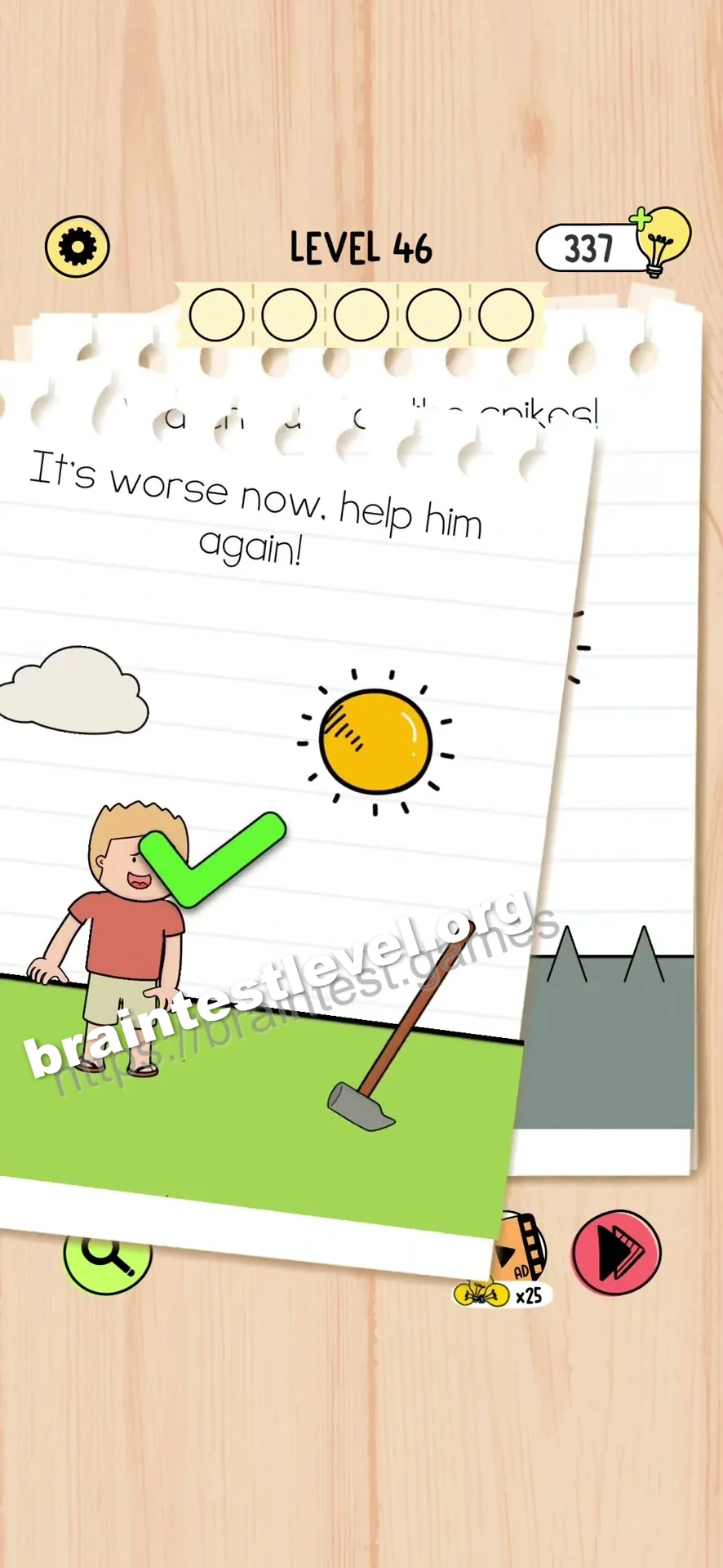 Brain Test 5 Level 46 scene 2 step 2