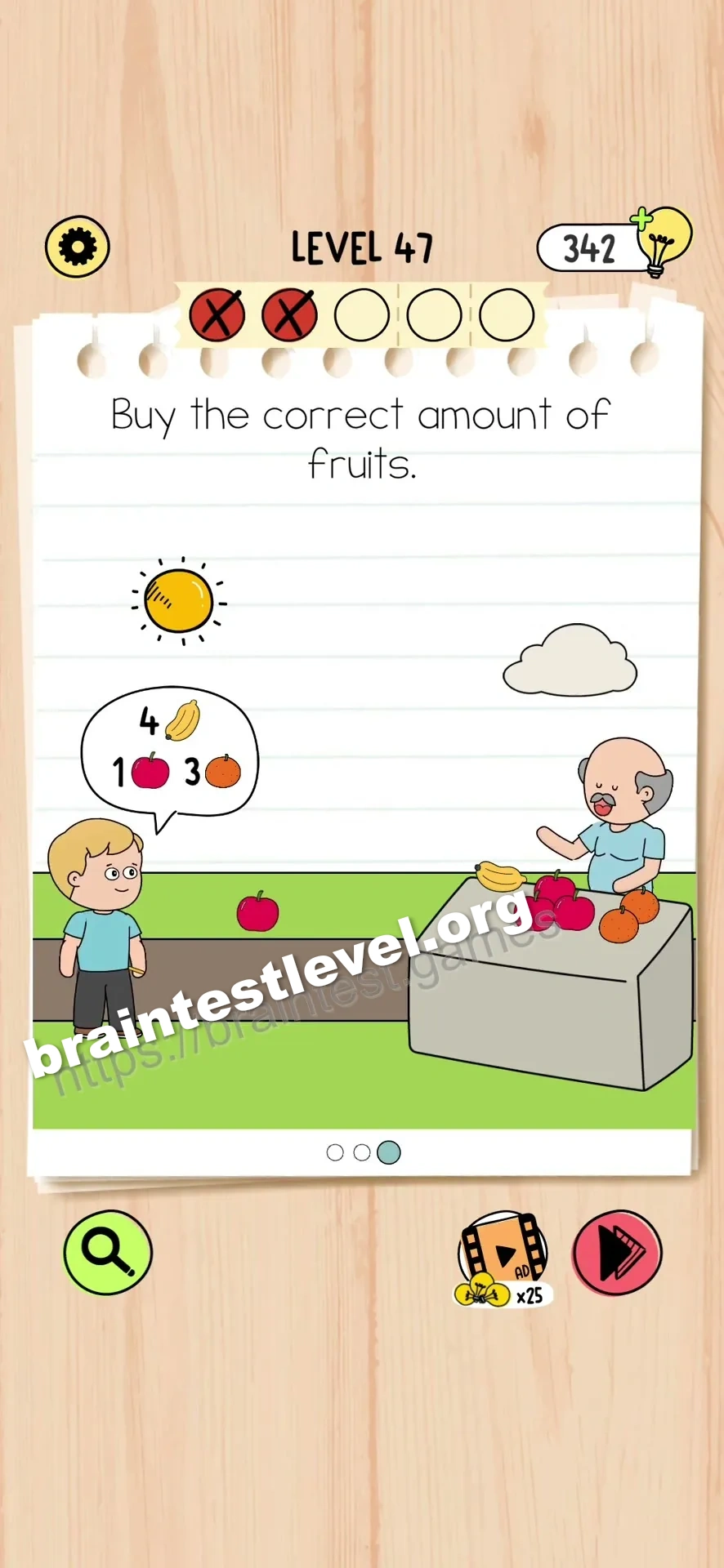 Brain Test 5 Level 47 scene 3 step 1