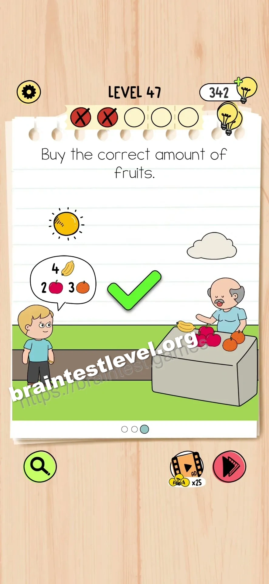 Brain Test 5 Level 47 scene 3 step 2