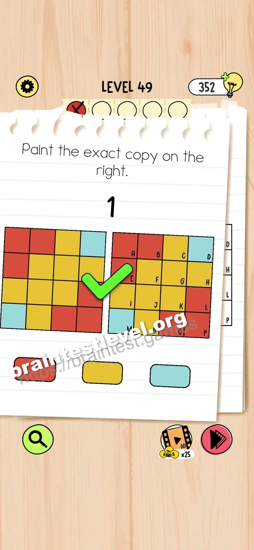 Brain Test 5 Level 49 scene 2 step 2