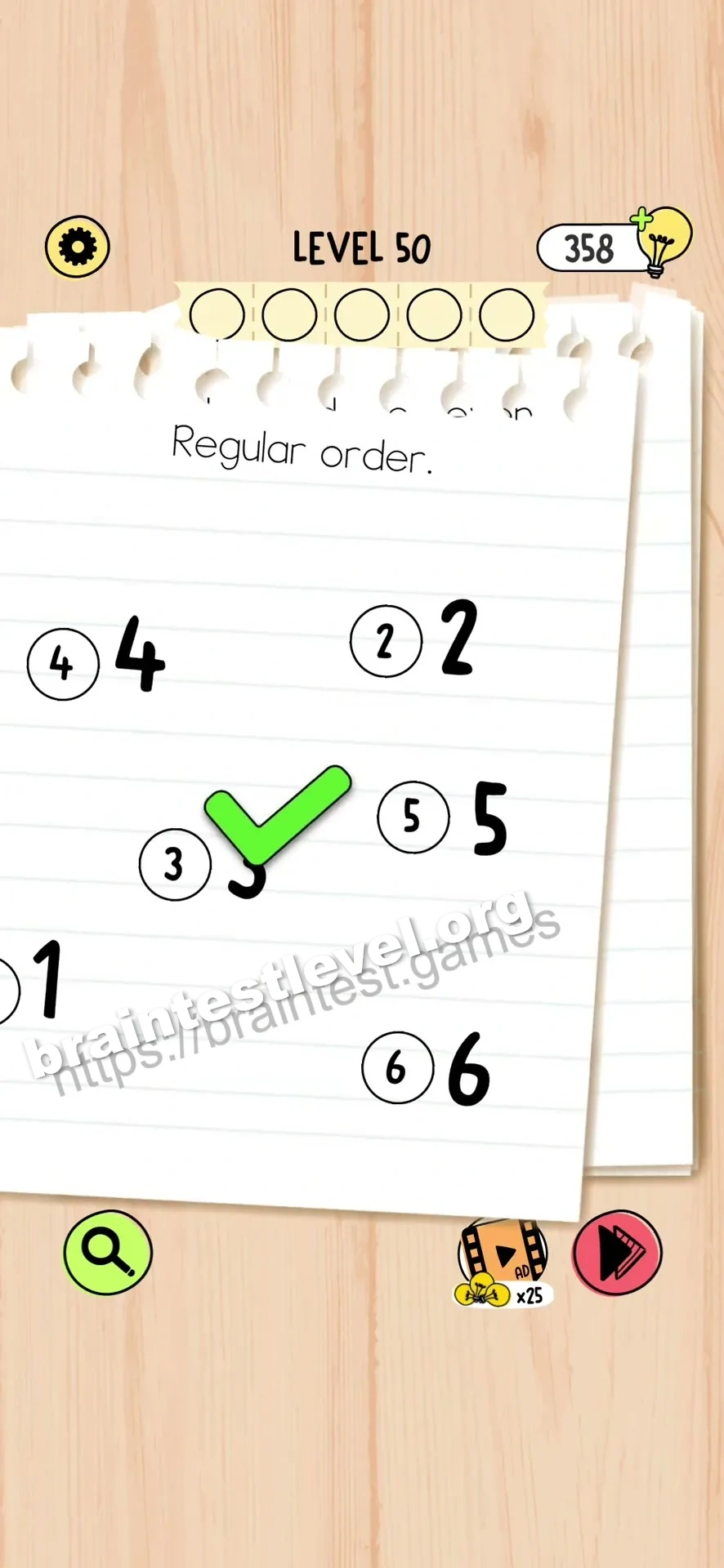 Brain Test 5 Level 50 scene 3 step 2