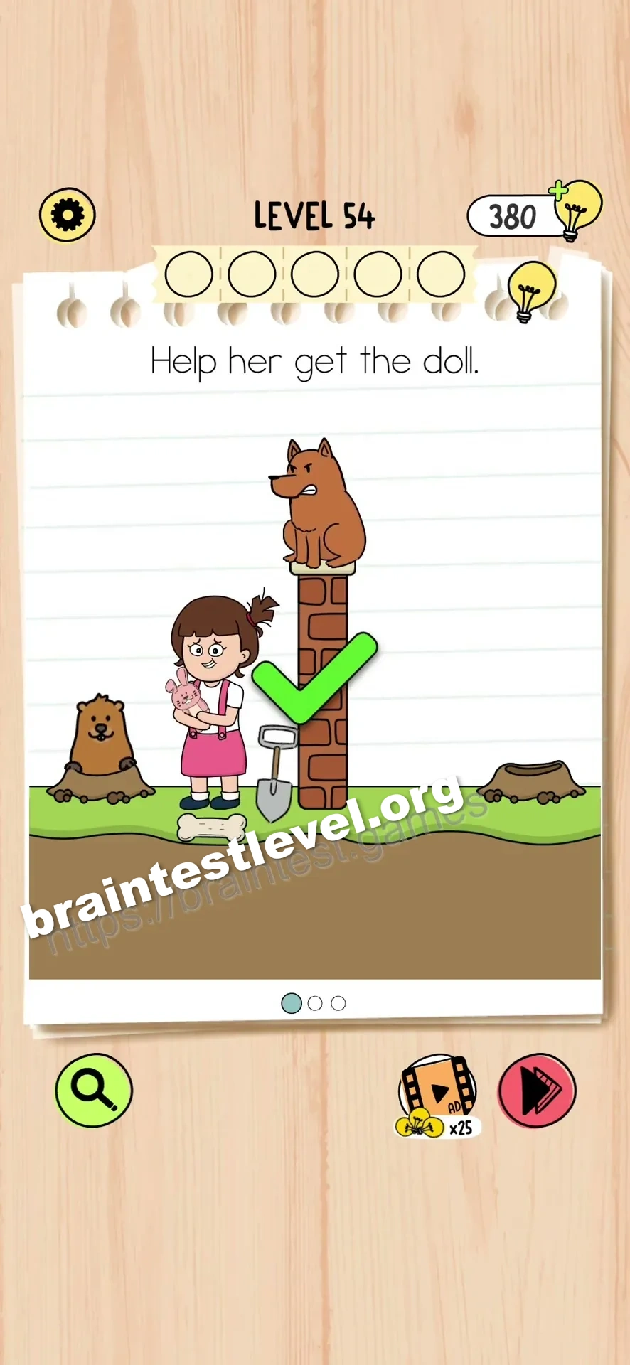 Brain Test 5 Level 54 scene 1 step 2
