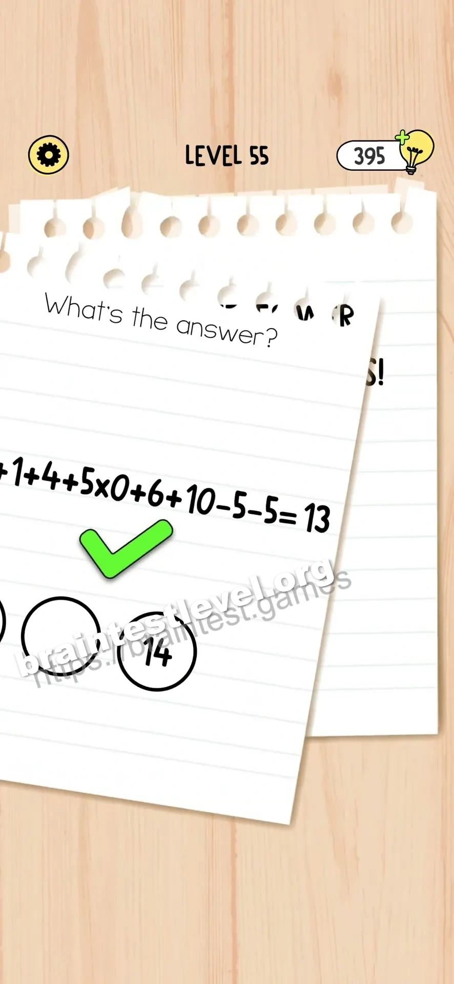 Brain Test 5 Level 55 scene 5 step 1