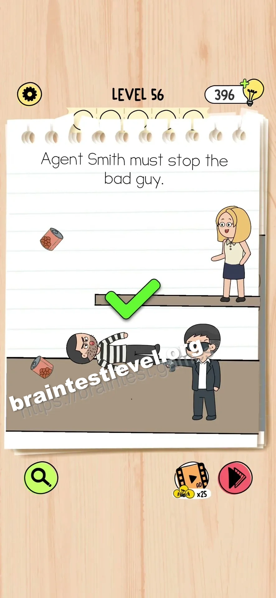 Brain Test 5 Level 56 scene 1 step 2