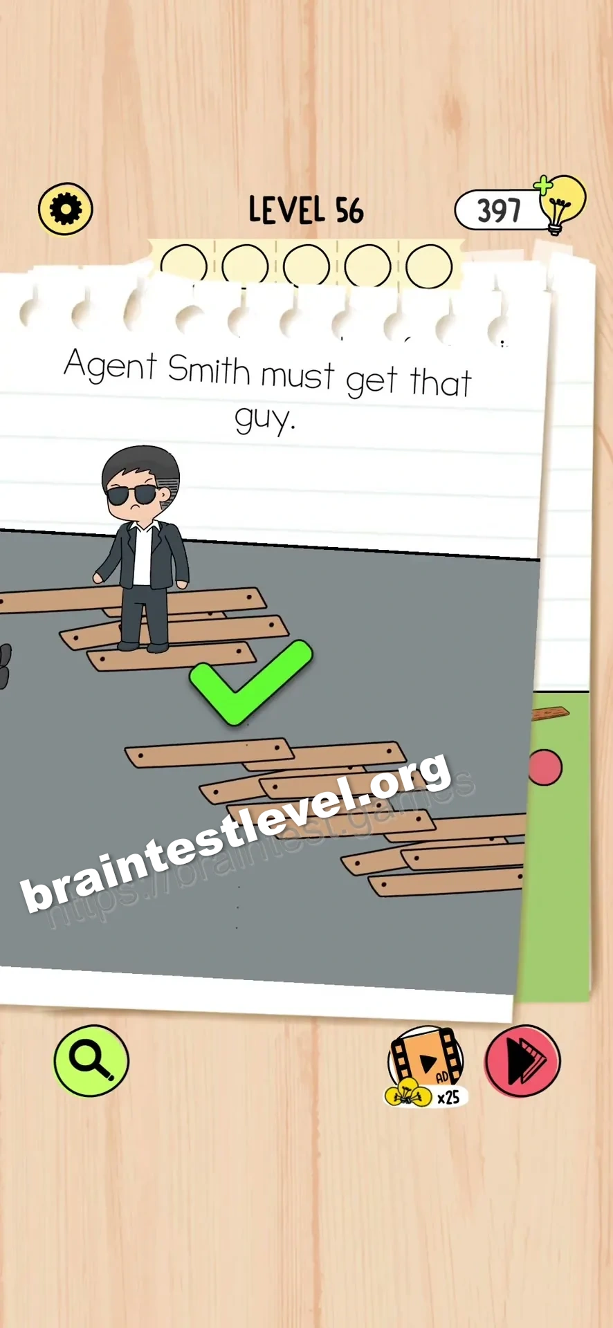 Brain Test 5 Level 56 scene 2 step 2