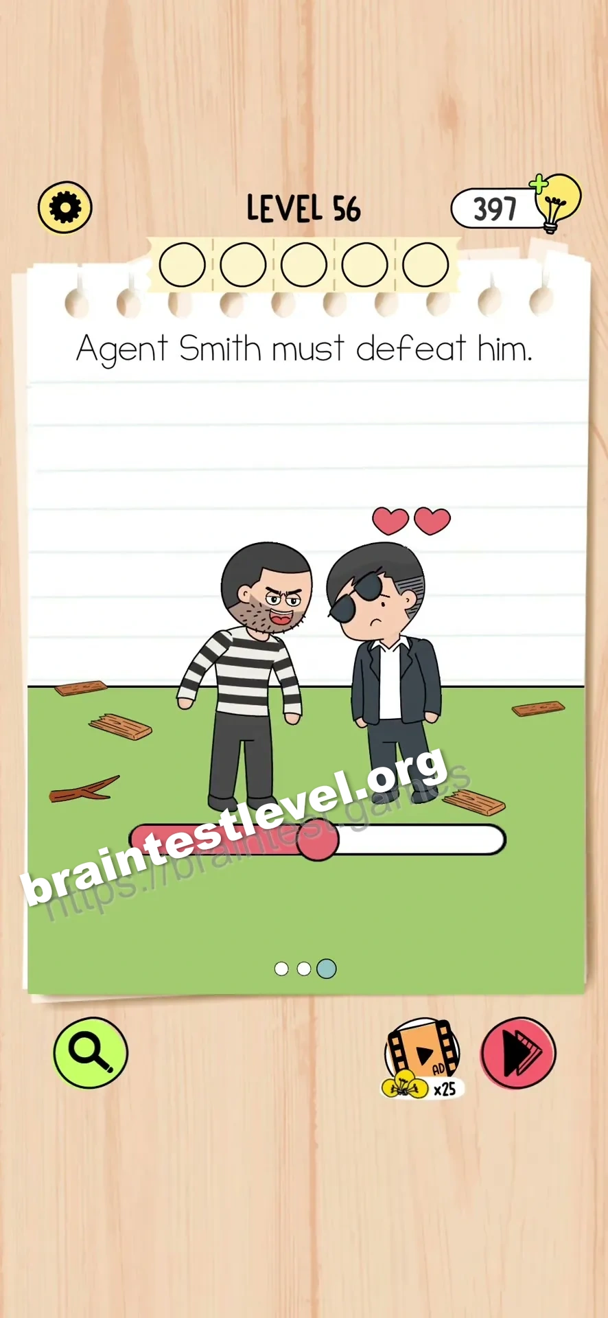 Brain Test 5 Level 56 scene 3 step 1