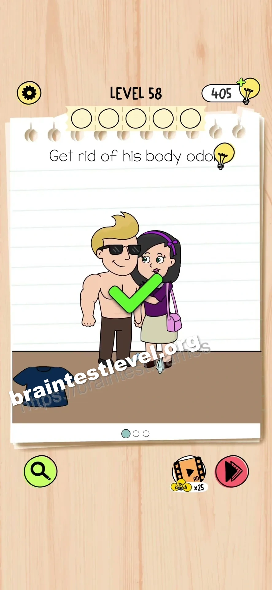 Brain Test 5 Level 58 scene 1 step 2