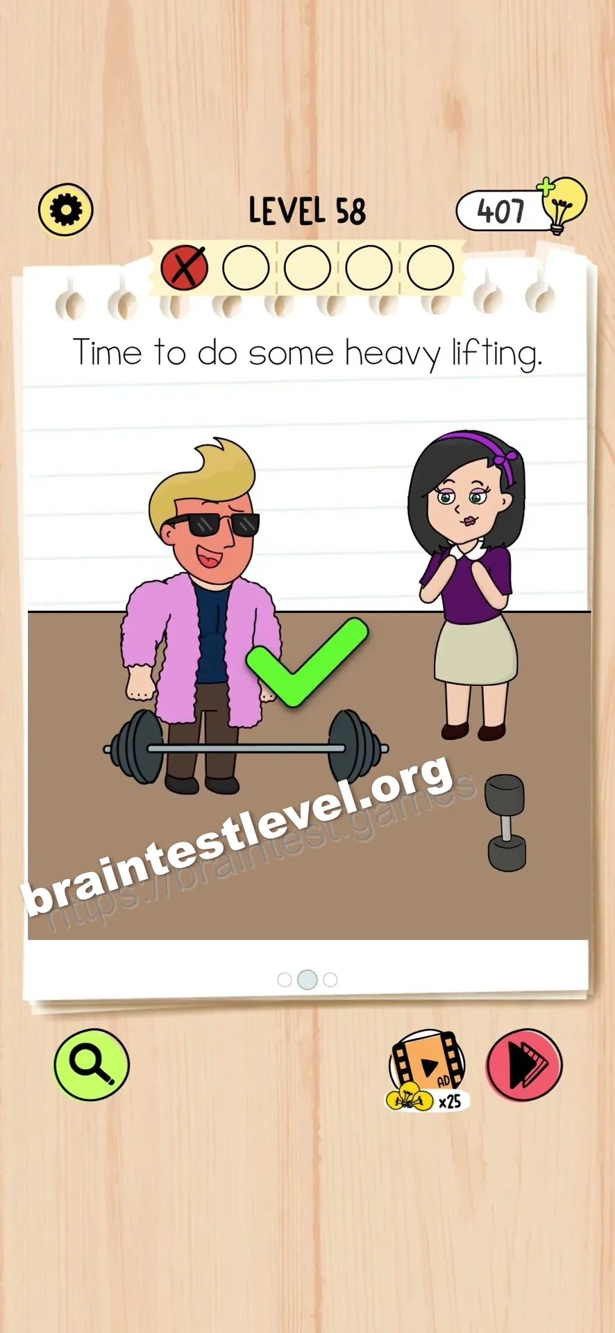 Brain Test 5 Level 58 scene 2 step 2