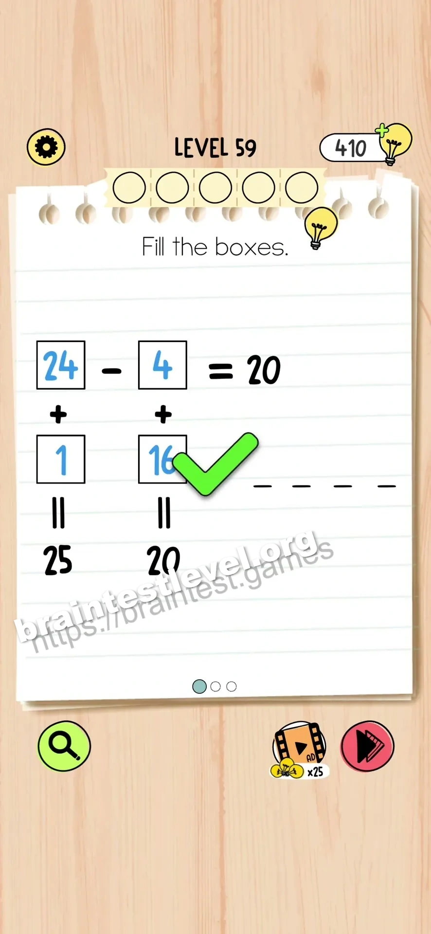 Brain Test 5 Level 59 scene 1 step 2