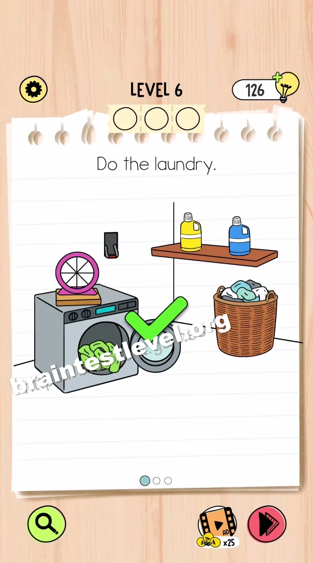 Brain Test 5 Level 6 scene 1 step 2