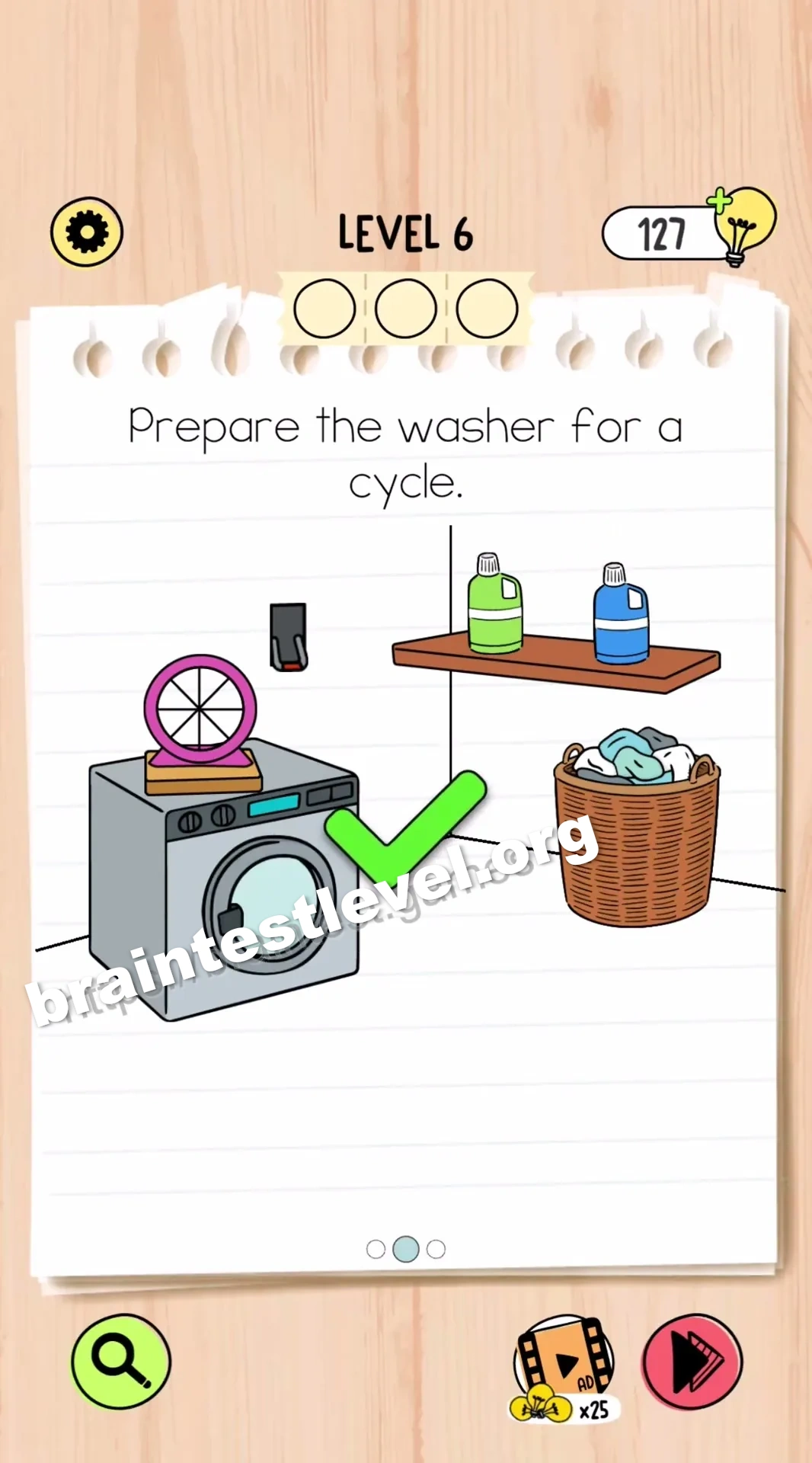 Brain Test 5 Level 6 scene 2 step 2