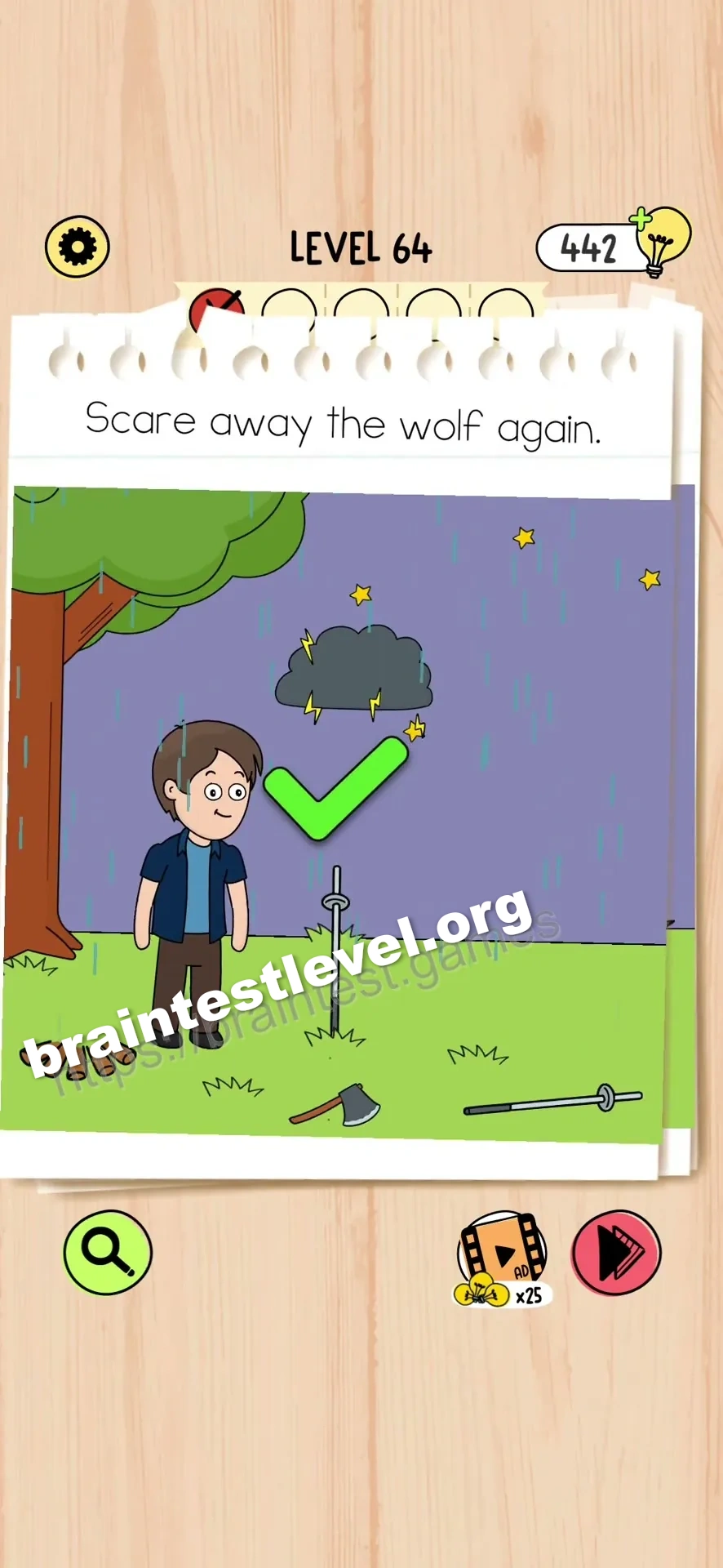 Brain Test 5 Level 64 scene 2 step 2
