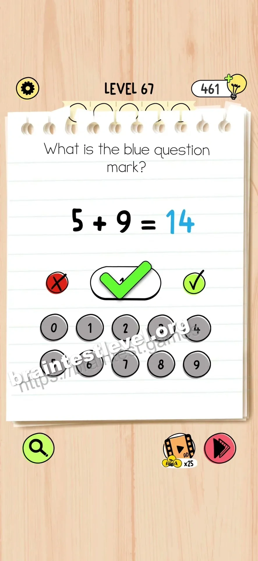Brain Test 5 Level 67 scene 1 step 2
