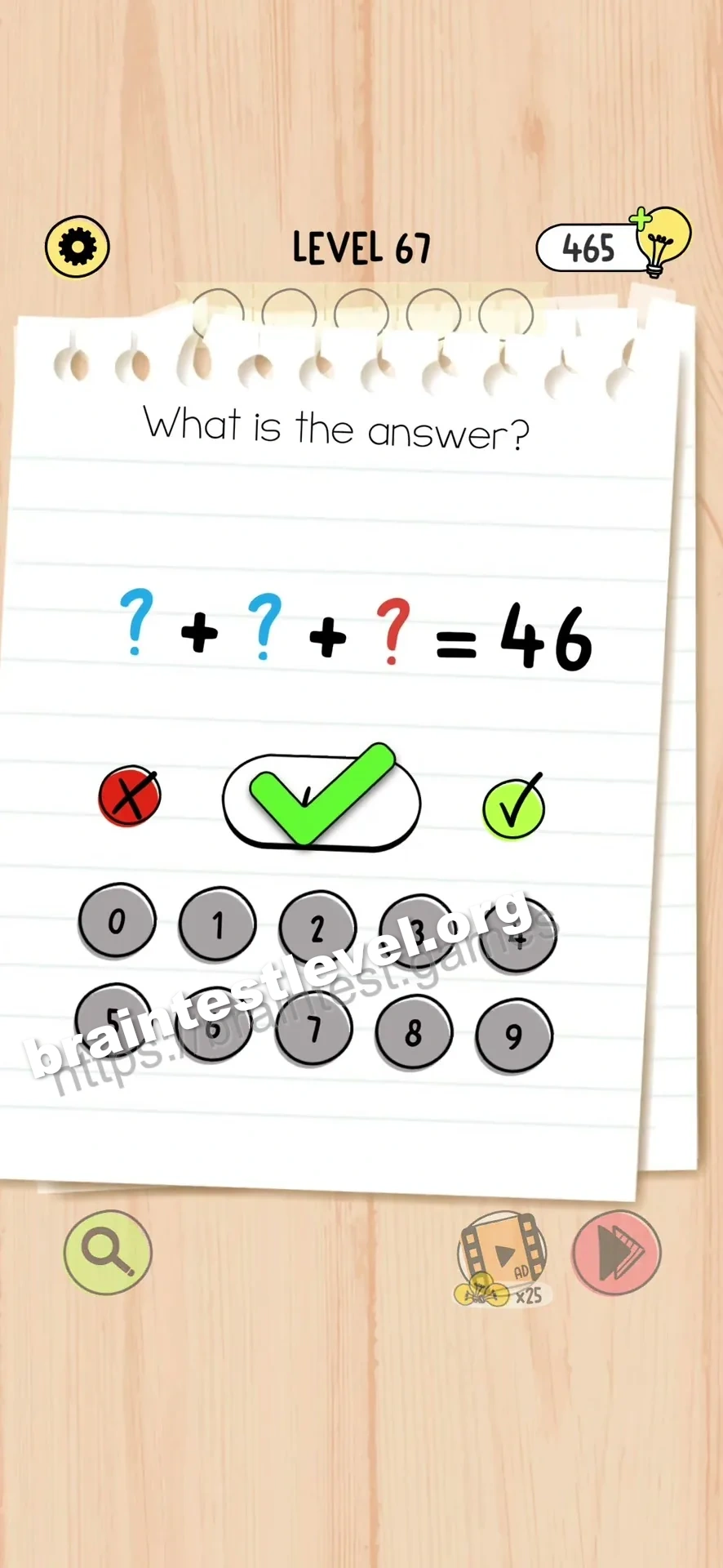Brain Test 5 Level 67 scene 3 step 2