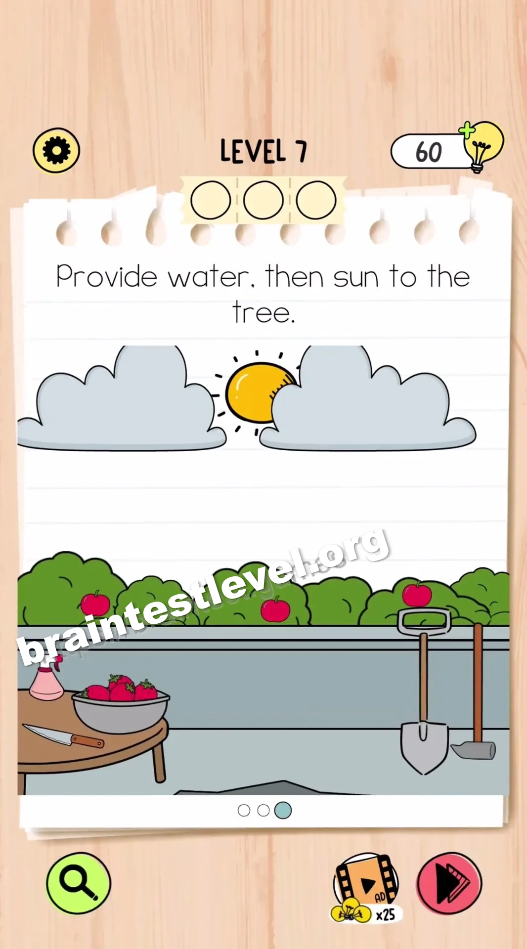 Brain Test 5 Level 7 scene 3 step 1