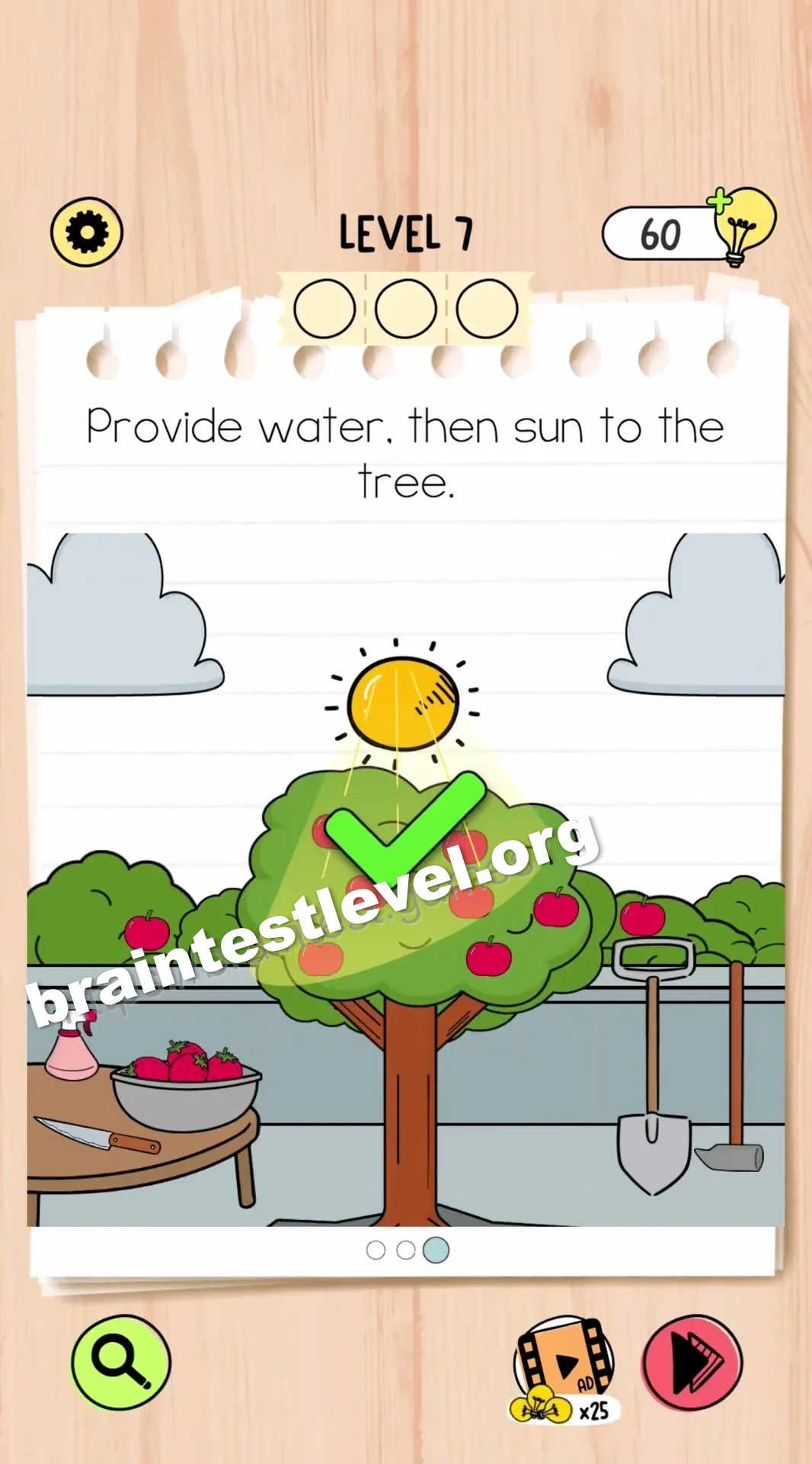 Brain Test 5 Level 7 scene 3 step 2