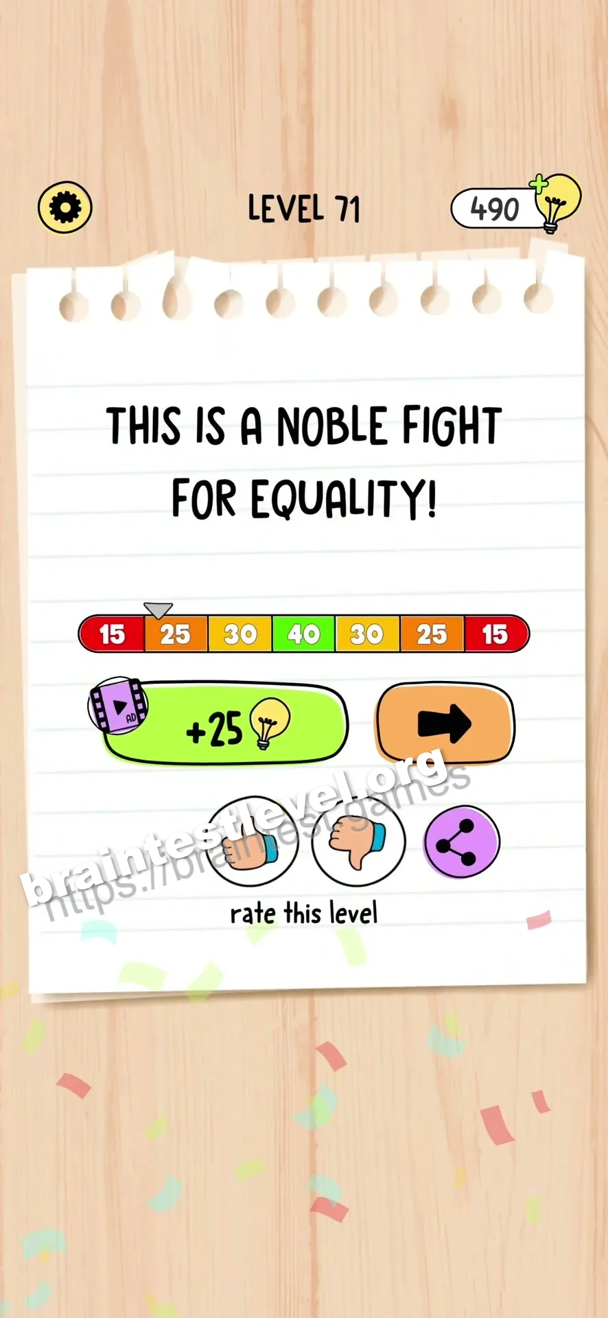 Brain Test 5 Level 71 scene 3 step 1