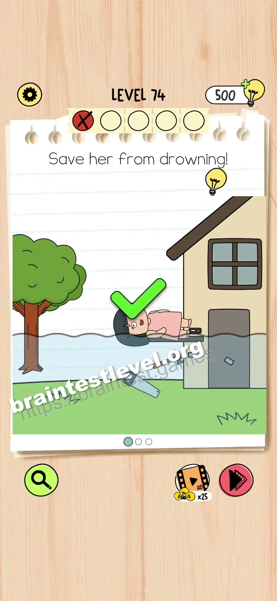 Brain Test 5 Level 74 scene 1 step 2