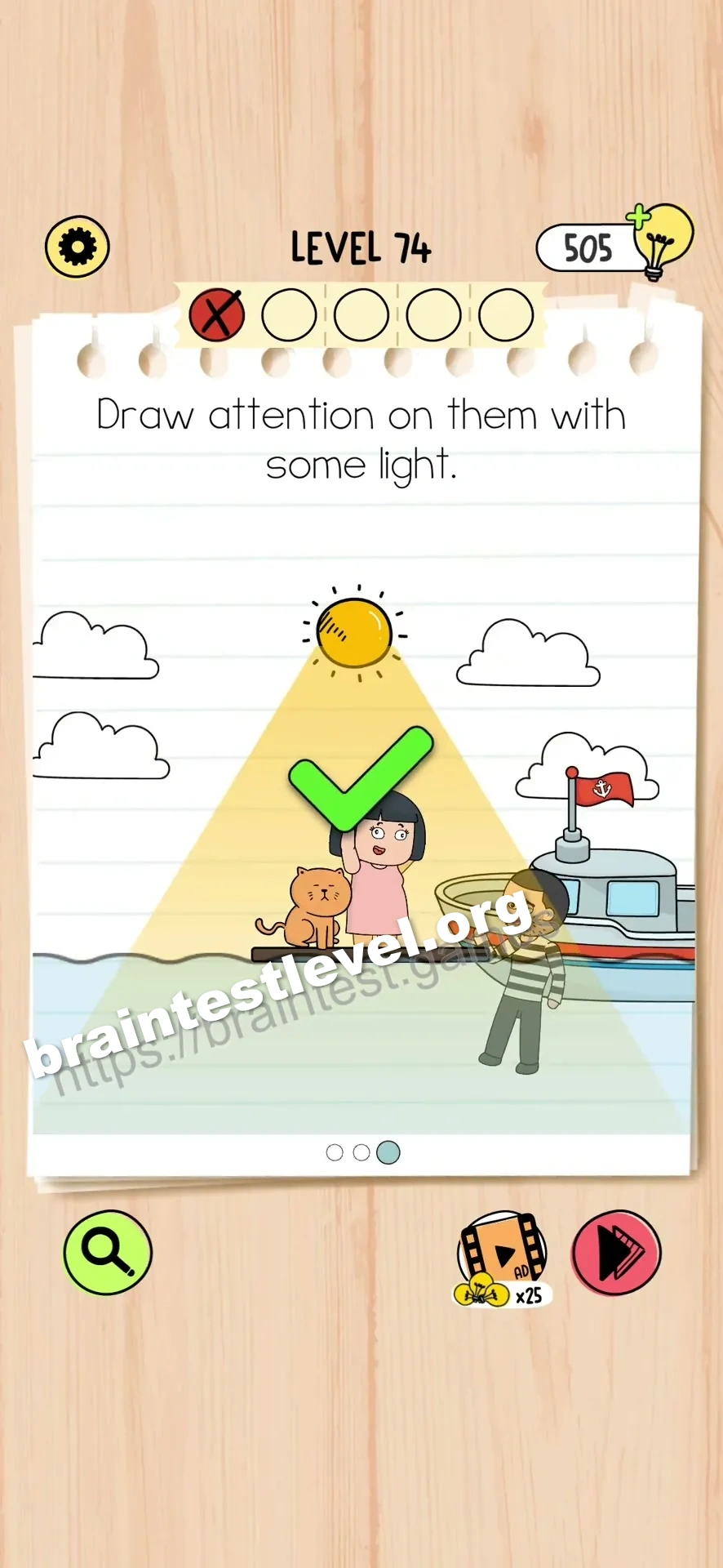 Brain Test 5 Level 74 scene 3 step 2