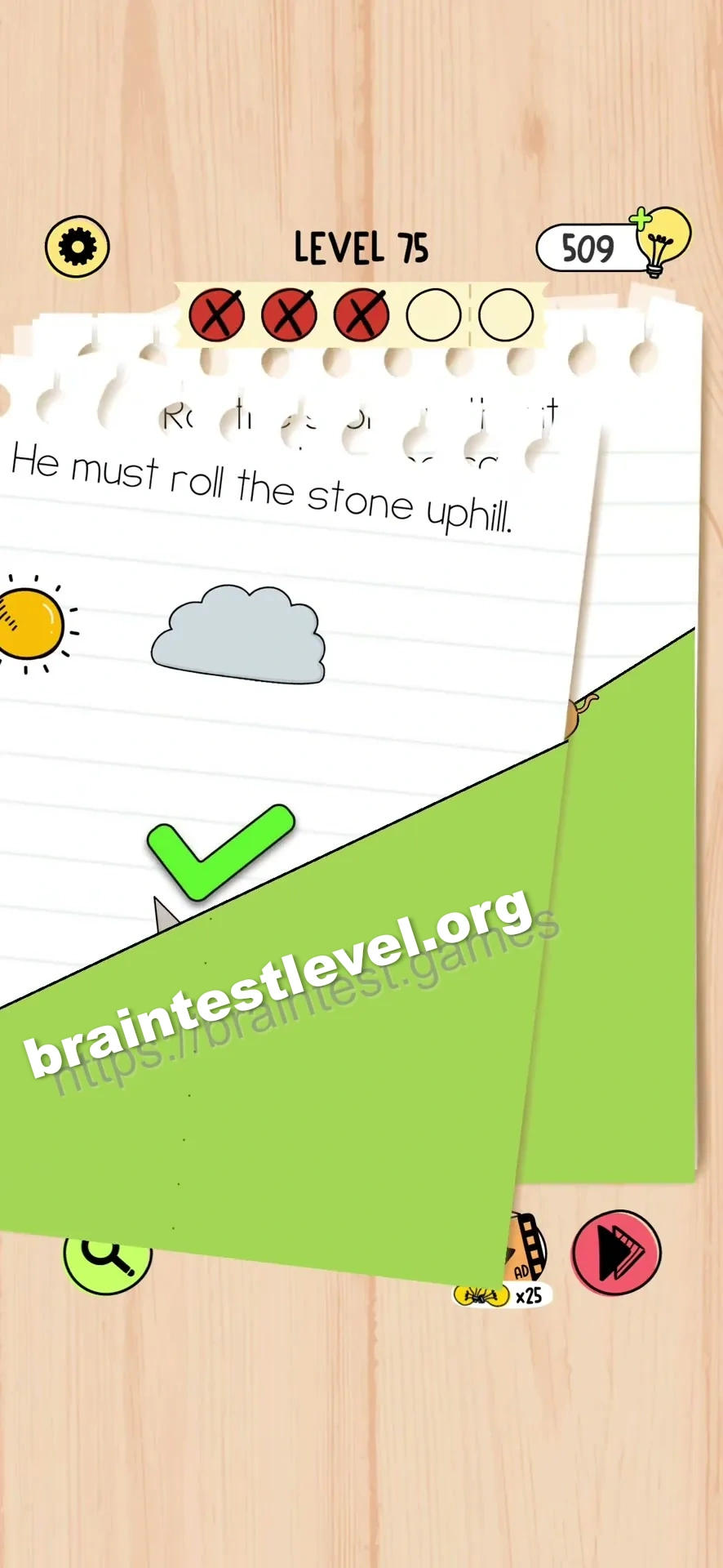 Brain Test 5 Level 75 scene 4 step 2