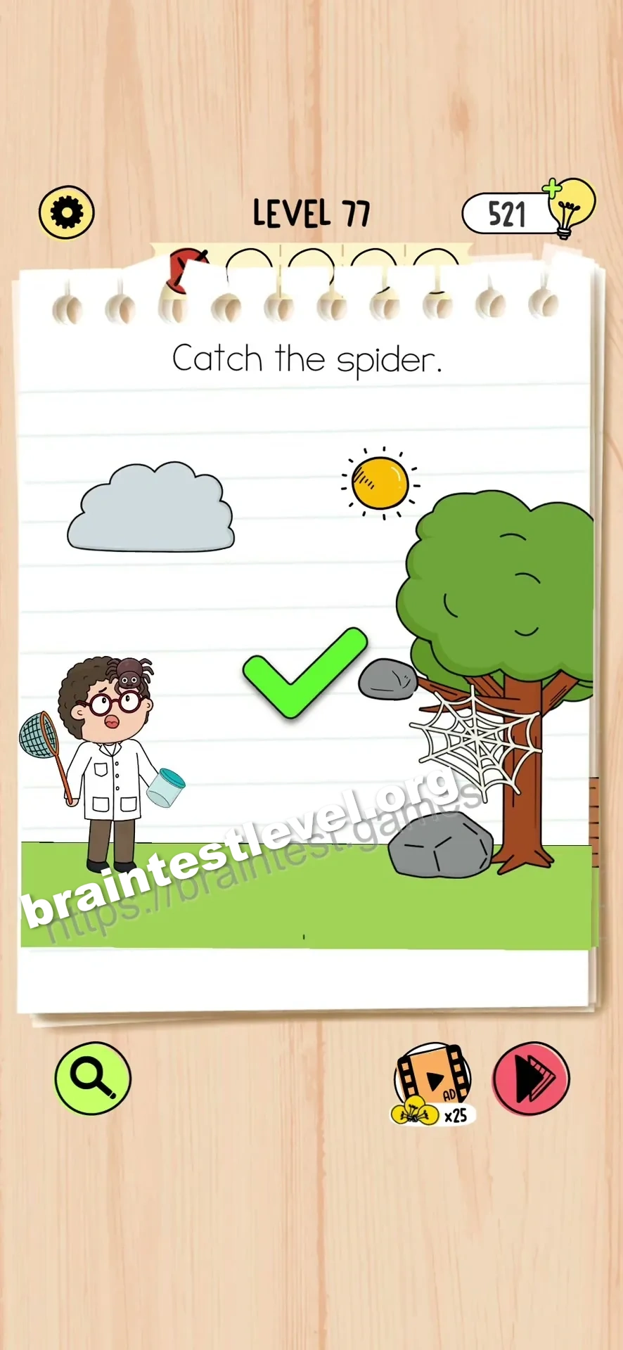 Brain Test 5 Level 77 scene 1 step 2