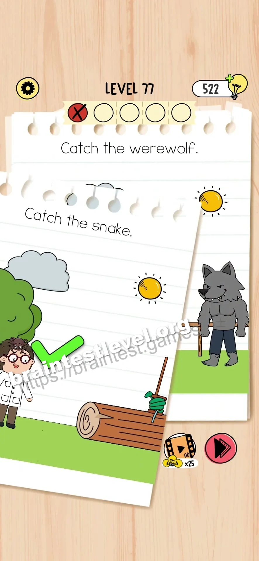 Brain Test 5 Level 77 scene 2 step 2