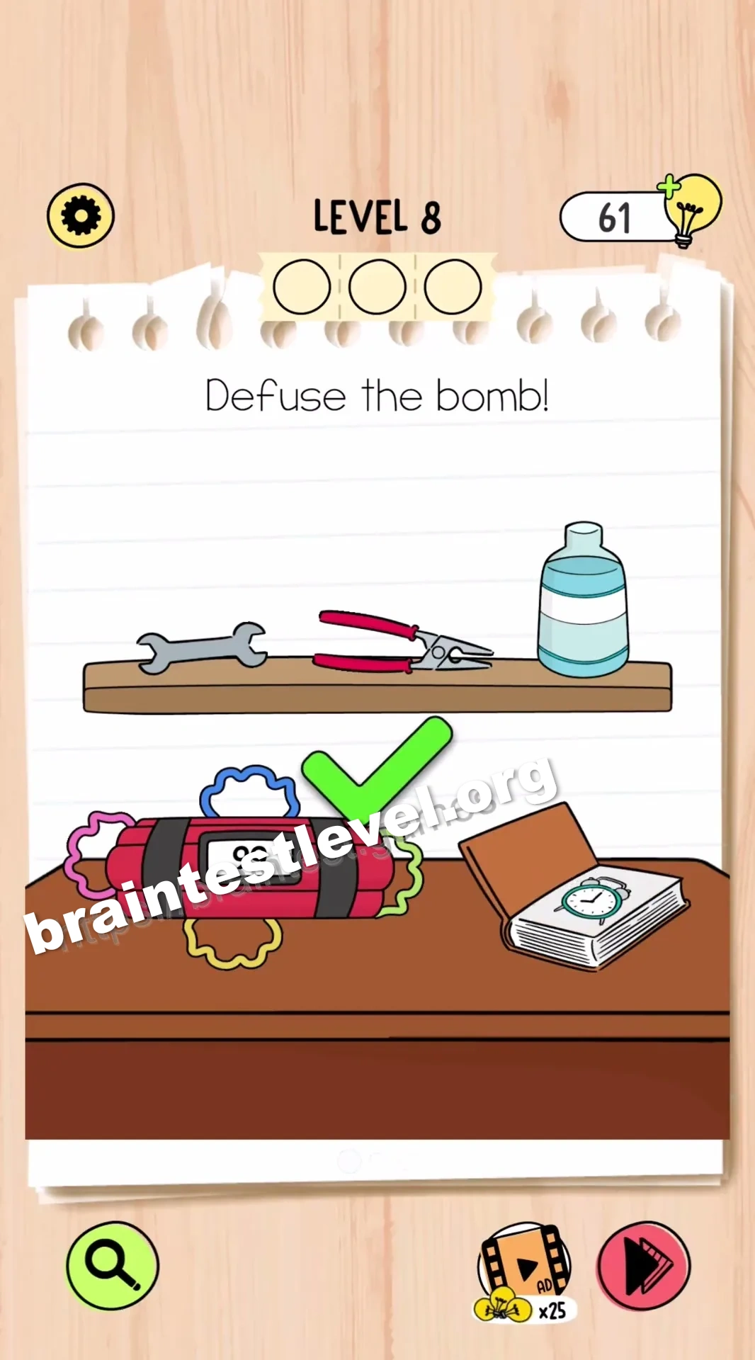 Brain Test 5 Level 8 scene 1 step 2