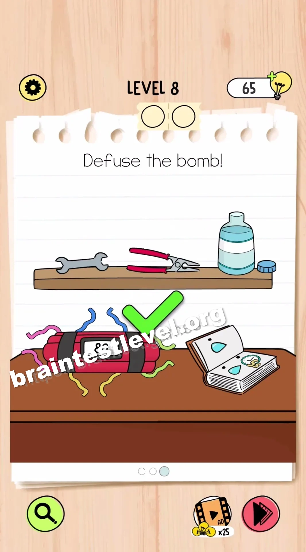 Brain Test 5 Level 8 scene 3 step 2