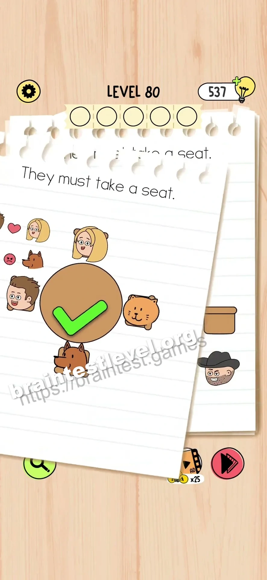 Brain Test 5 Level 80 scene 2 step 2