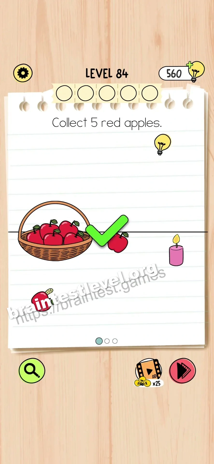 Brain Test 5 Level 84 scene 1 step 2