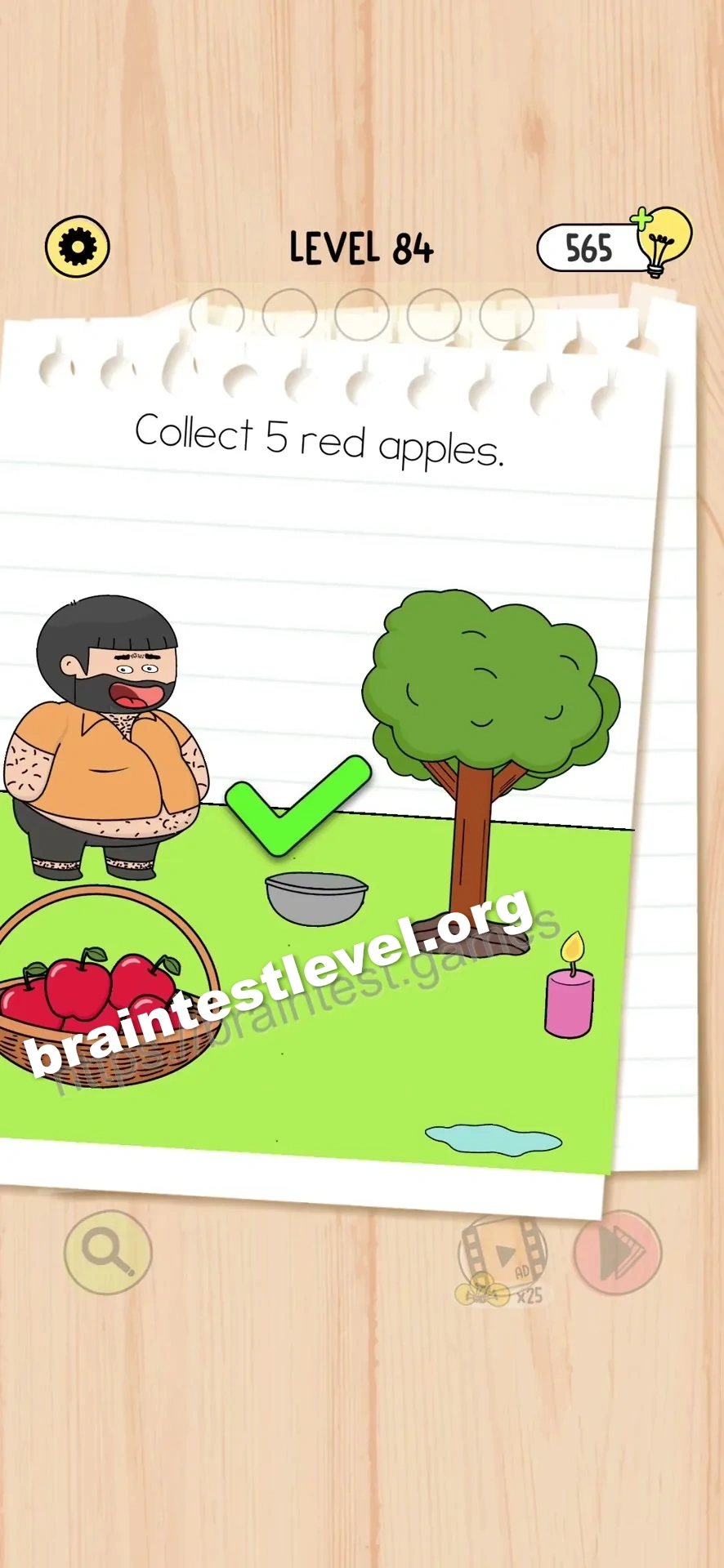 Brain Test 5 Level 84 scene 3 step 2