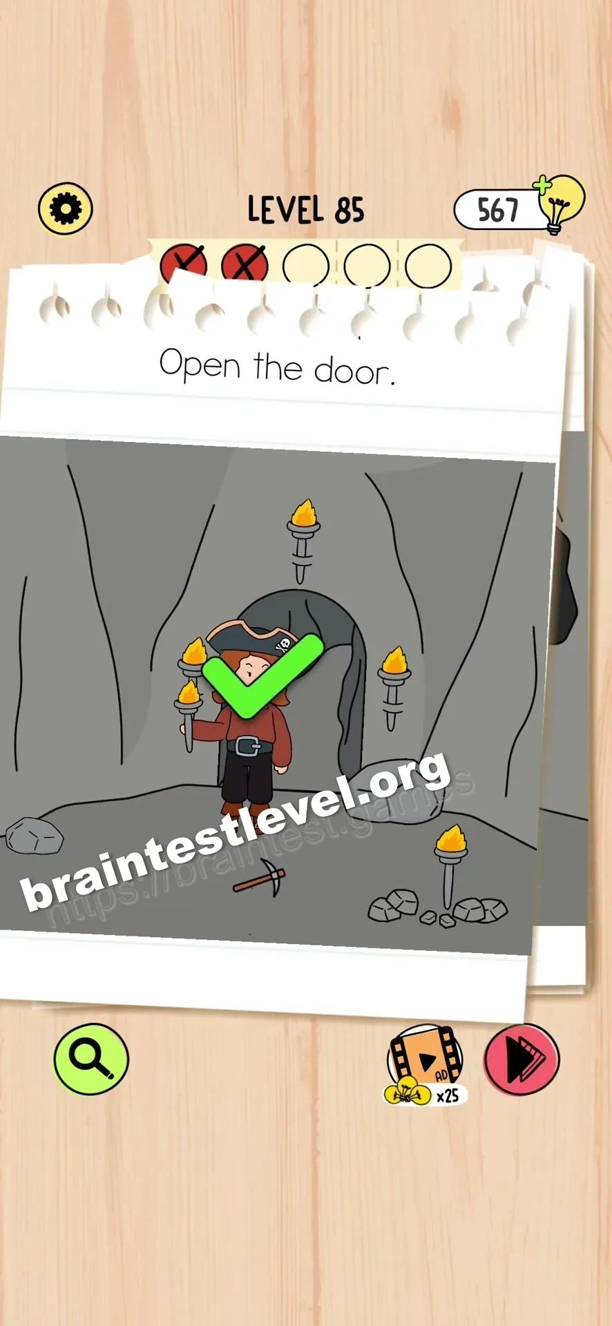Brain Test 5 Level 85 scene 2 step 2