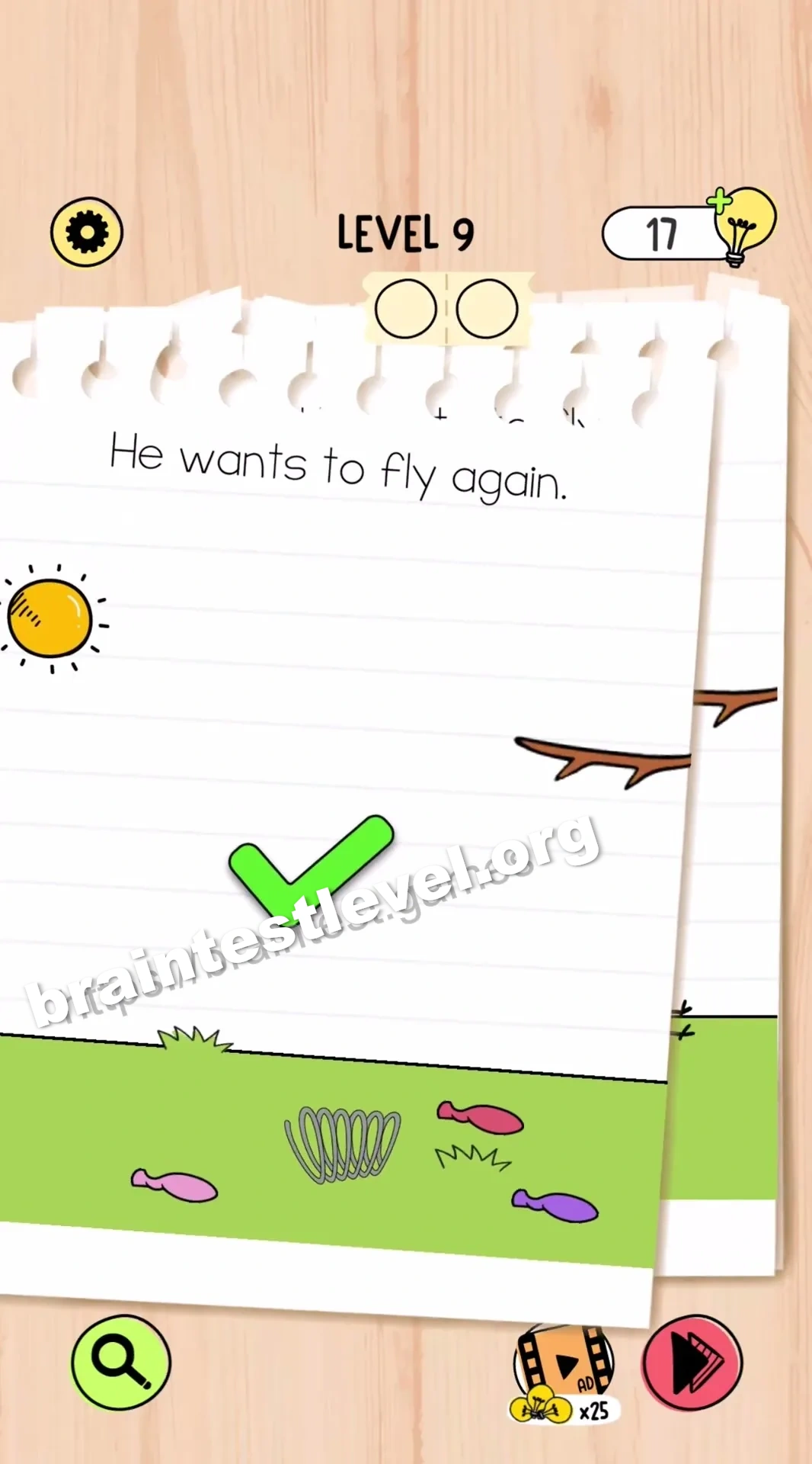 Brain Test 5 Level 9 scene 2 step 2