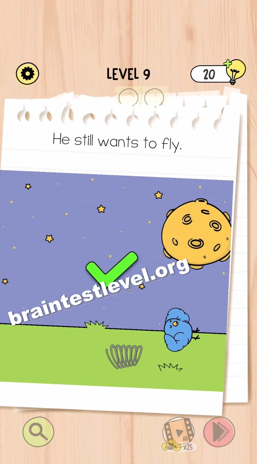 Brain Test 5 Level 9 scene 3 step 2