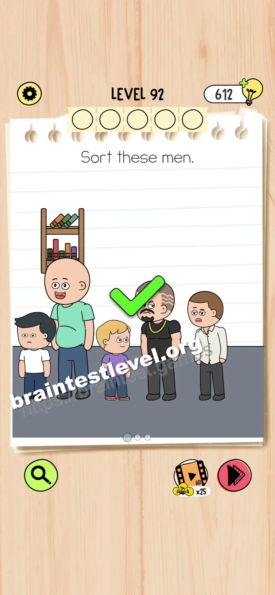 Brain Test 5 Level 92 scene 1 step 2