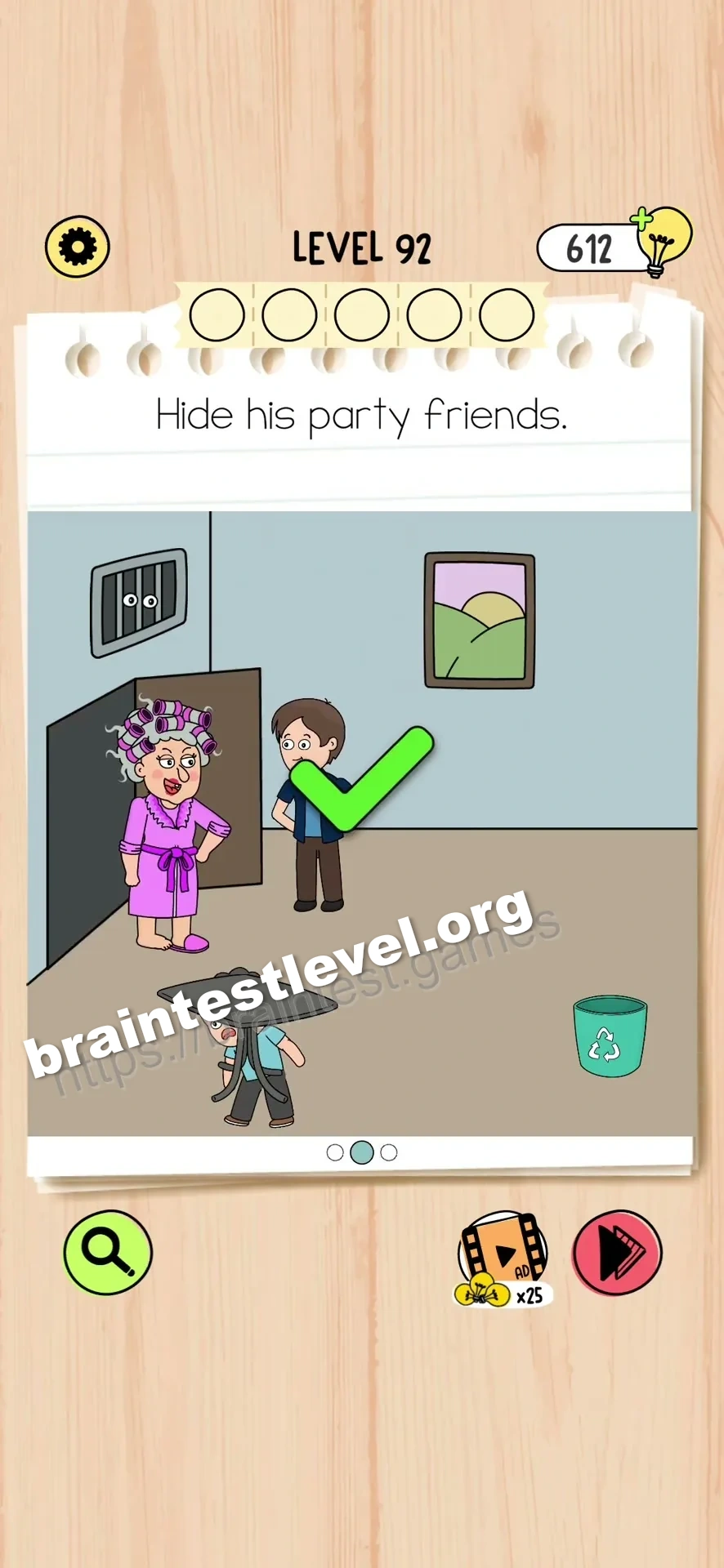 Brain Test 5 Level 92 scene 2 step 2