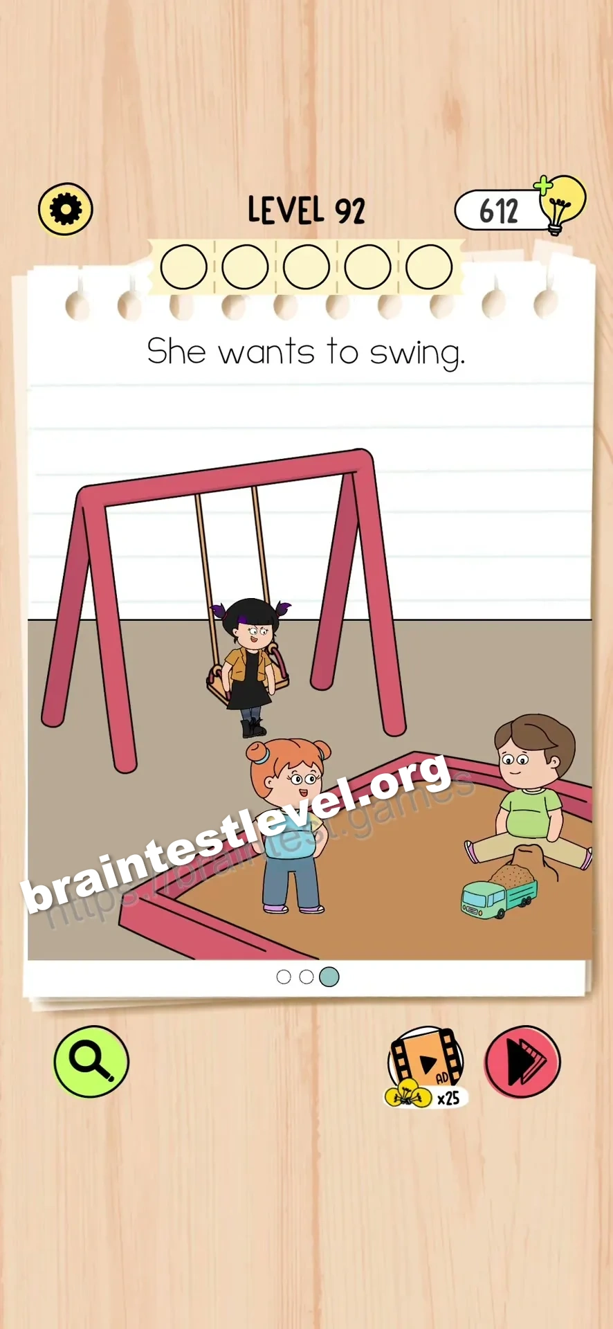 Brain Test 5 Level 92 scene 3 step 1