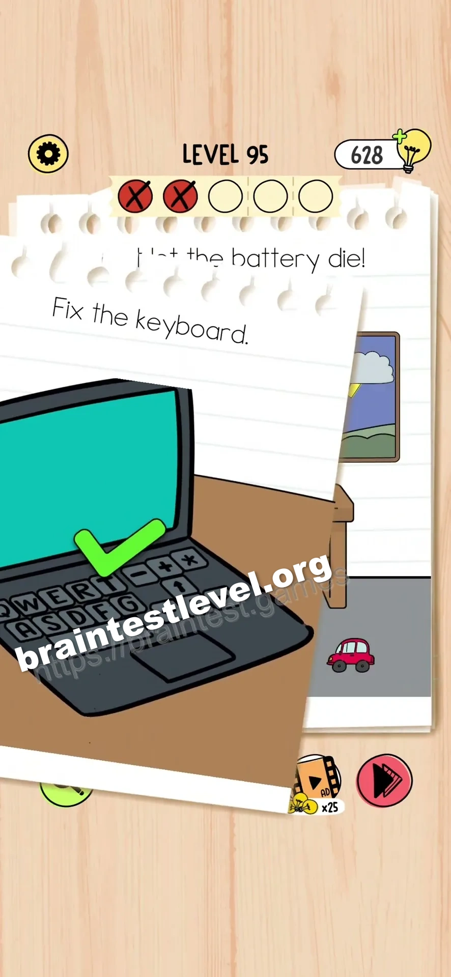 Brain Test 5 Level 95 scene 3 step 2